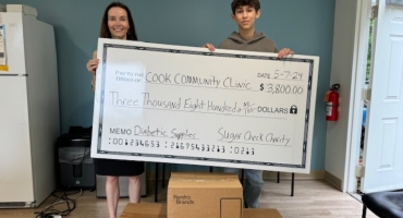 Sugar Check Charity Donates $3800.00 to Cook Community Clinic